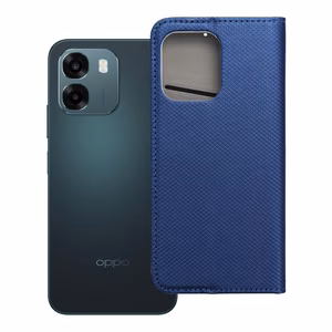 Atverčiamas Smart Case Book dėklas, skirtas Oppo A6, tamsiai mėlynas