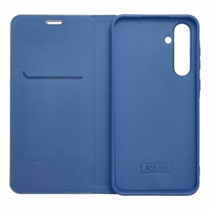 Чехол-книжка для Samsung A41 Luna Book Carbon синий