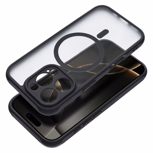 FULL MATTE MAG COVER dėklas telefonui, suderinamas su MagSafe, skirtas IPHONE 16 Pro juodas