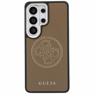 Guess dėklas Perforated Logo MagSafe skirtas Samsung Galaxy S26 Ultra rudas