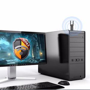 Wozinsky WAX-1800 dviejų dažnių juostų belaidis USB 3.0 WiFi 6 adapteris - juodas