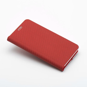 Чехол-книжка Samsung S26 ULTRA Luna Book Carbon красный