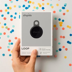 Chipolo LOOP – įkraunamas Bluetooth sekiklis su silikoniniu kilpeliu iOS & Android, 4col_Charcoal_Chalk_Navy_Coral