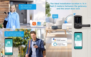 Шлюз для умного замка TUYA, Wi-Fi и Bluetooth