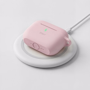Etteri silikoninis dėklas, skirtas AirPods Pro 3 šviesiai rožinis