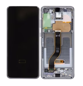 Ekranas Samsung G985F/G986F S20 Plus su lietimui jautriu stikliuku ir rėmeliu Cosmic Grey originalus (service pack)