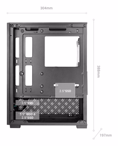 Mars Gaming MC-SE2 Mini Tower juodas