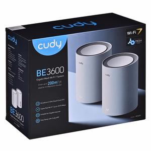 Cudy M3600 dviejų dažnių (2.4 GHz / 5 GHz) Wi-Fi 7 (802.11be) baltas 3 vidinės antenos