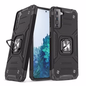 Wozinsky Ring Armor Tough Hybrid dėklas telefonui Samsung Galaxy S22+ (S22 Plus) juodos spalvos su magnetiniu laikikliu