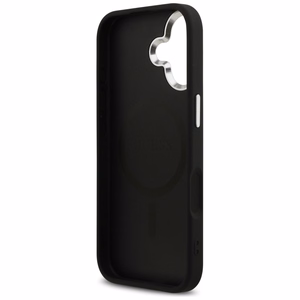 Guess Blizgus Trikampio Logotipas Magnetinis dėklas telefonui iPhone 17 - juodas