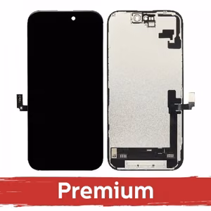LCD дисплей совместимый iPhone 16 чёрный (SOFT OLED / Stable / Premium) *Removable IC*