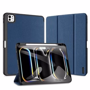 Dux Ducis Domo dėklas su atvartu ir išmaniu miego režimu, skirtas Xiaomi Pad 6 / 6 Pro – mėlynas