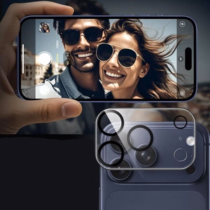 Apsauginis stikliukas kamerai Tech-Protect Cam Fit+ Apple iPhone 17 Pro skaidrus