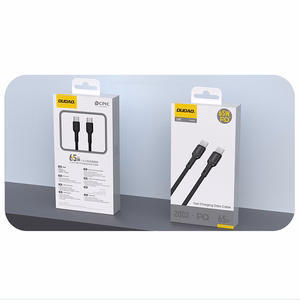 Dudao L9C 65W Кабель USB-C - USB-C 2м - чёрный