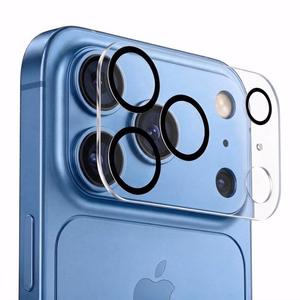 Skaidri grūdinto stiklo kameros apsauga „Tech-Protect Cam Fit+“, skirta „Apple iPhone 18 Pro“