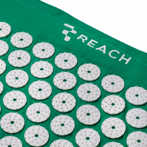 Masažinis akupresūros kilimėlis su pagalvėle Reach MM-001 žalias