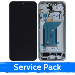 LCD ekranas skirtas Xiaomi 14 su rėmeliu / Jade Green / (Service Pack)