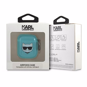 Karl Lagerfeld Choupette чехол для AirPods 1/2 - синий