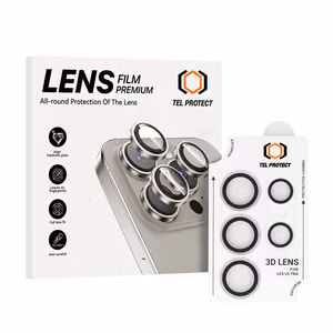 Tempered Glass Tel Protect 3D Lens on camera for Samsung Galaxy S24 Ultra transparent (lens 5 pieces)