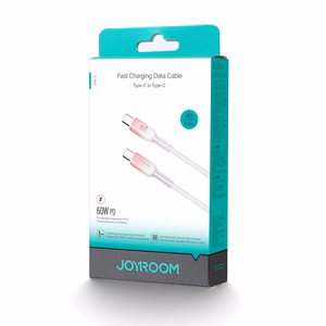 Кабель Joyroom S-A42 Crystal-Clear Series 60W USB-C - USB-C 1,2 м - белый