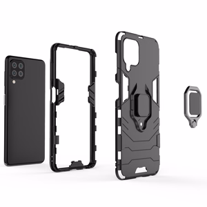 Wozinsky Žiedinis apsauginis dėklas su stovu mėlynas Samsung Galaxy A22 4G