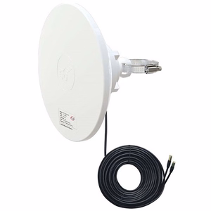 5G / LTE / CBRS 2x2 MIMO тарелочная антенна, 1.7-4.2GHz, 2x 12dBi, IP67