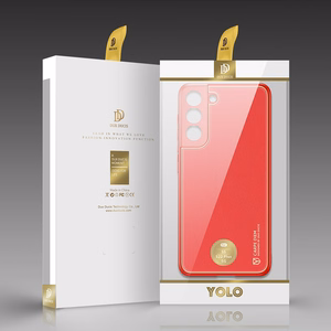 Dux Ducis Yolo элегантный чехол из экологической кожи для Samsung Galaxy S22+ (S22 Plus) красный
