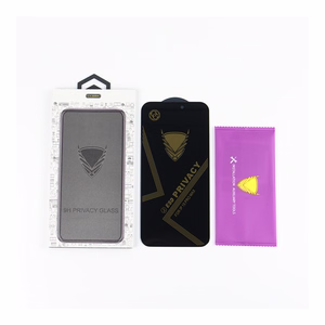 OG Premium Privacy grūdinto stiklo ekrano apsauga iPhone 16 Plus 6,7", juodas rėmelis