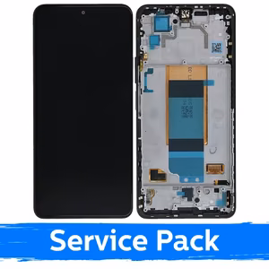 LCD дисплей совместимый с Xiaomi Poco F4 5G с рамкой Night Black (Service Pack)