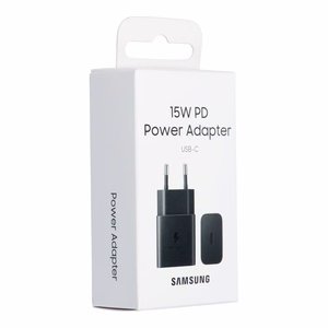 Įkroviklis originalus Samsung Fast Charging (USB-C) (EP-T1510NBEGEU) (15W) juodas su įpakavimu