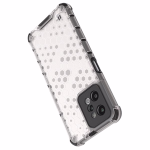 Honeycomb case armored cover with a gel frame Realme C31 transparent