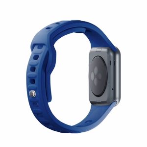 38/40/41/42 mm Blue (small) - 3mk Silicone Watch Strap for Apple