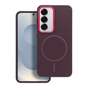 Чехол для Samsung A07 Frame Mag Cover совместимый с MagSafe фиолетовый