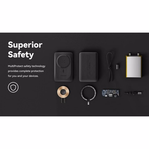 Išorinė baterija POWER BANK VEGER (VP1151) 10000mAh su belaidžiu įkrovikliu (Magsafe 15W) balta