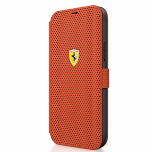 Ferrari FESPEFLBKP12SRE iPhone 12 mini 5.4" red/red book On Track Perforated