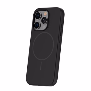 Silicone Thin Mag dėklas iPhone 16 Pro 6,3" juodas