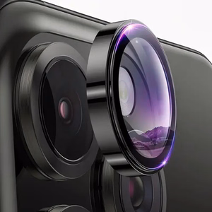 Tel Protect 3D Lens skaidrūs grūdinti apsauginiai stiklai Apple iPhone 18 Pro / 18 Pro Max kameros lęšiams (3 vnt.)