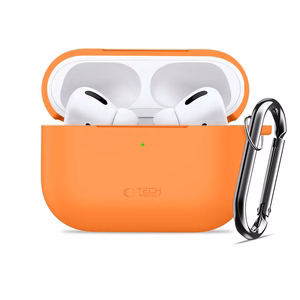 Tech-Protect silikoninis dėklas su kabliuku AirPods Pro ausinėms - oranžinis