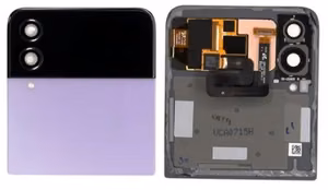 LCD screen Samsung F721 Z Flip4 5G with touch screen with frame (Outer) Bora Purple original (used Grade C)