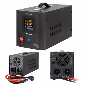 Rebel POWER-1000 emergency power supply, pure sine wave inverter with charging, 12 V / 230 V, 1000 VA / 700 W