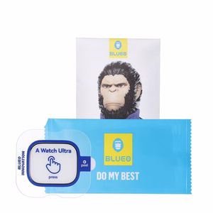5D Mr. Monkey Glass - Apple Watch Ultra / Ultra 2 / Ultra 3 черный (Anti-Static Strong HD)