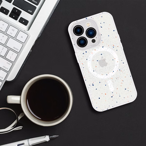 Tel Protect magnetinis Splash matinės tekstūros dėklas Iphone 15 Plus, baltas