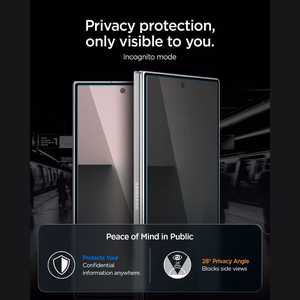 Spigen Glas.tR EZ Fit Pro HD Privacy privatumo grūdintas stiklas, 2 vnt., skirtas Samsung Galaxy Z Fold 7 / 8 Ultra