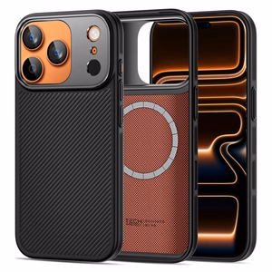 Tech-Protect Kevlar Aramid MagSafe dėklas iPhone 17 Pro Max juodas