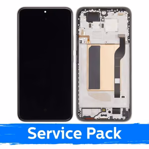 Ekranas skirtas Xiaomi Redmi Note 15 Pro+ 5G su rėmeliu / Mocha Brown / (Service Pack)