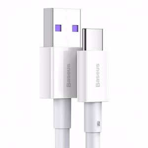 USB кабель Baseus Superior с USB на Type-C 66W 1.0м белый CATYS-02