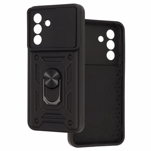 Slide Camera Armor Case for Samsung Galaxy A36 5G Black