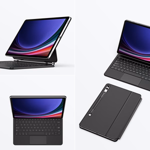 Dux Ducis Keyboard (MK Series) Case with Bluetooth Keyboard for Samsung Galaxy Tab S9+ / S8+ / S7+ - Black