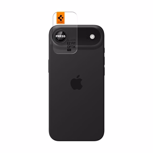 Spigen Optik Pro Glas.tR „EZ FIT“ fotoaparato dangtelis, 2 dalių rinkinys iPhone Air telefonui – juodas