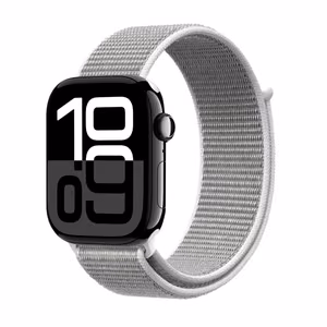 Crong Nylon sportinis Apple Watch dirželis, 44/45/46/49 mm, sidabriškai pilkas